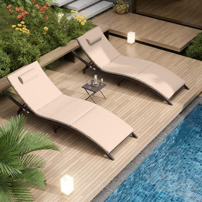 Kullavik 3-PiecesOutdoor Chaise Lounge Set