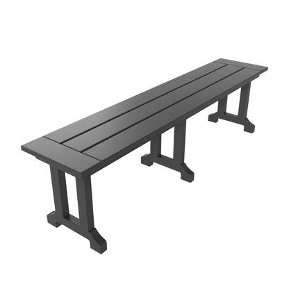 Polytrends Laguna Hdpe All Weather Outdoor Patio 65 Bench