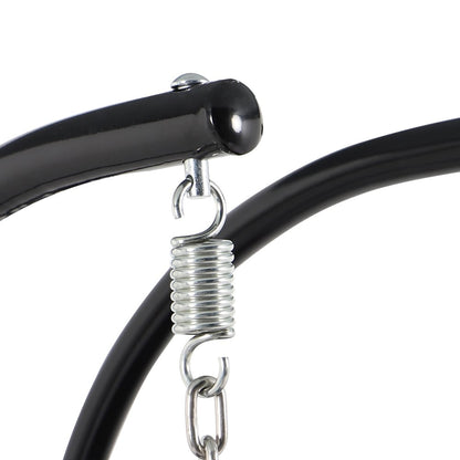 LeisureMod 2 Person Hanging Egg Chair with Stand - Outdoor/Indoor Rattan Wicker Patio Swing Hammock Lounger with Cushions