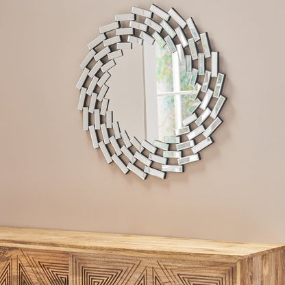 Lileas Glam Wall Mirror by Christopher Knight Home - Silver