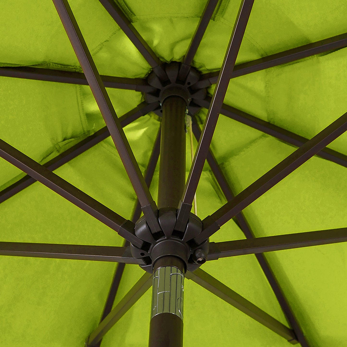 Lopes 9-foot Patio Umbrella with Bronze Finish Base Weight Stand Included