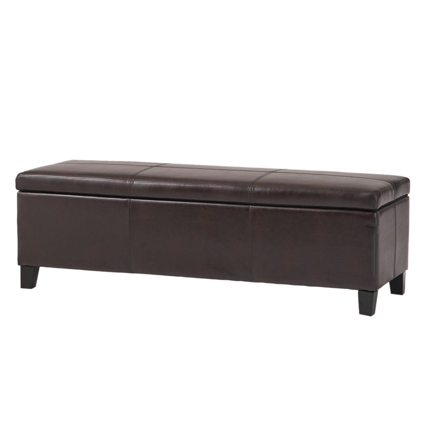 Lucinda Faux Leather Storage Bench by Christopher Knight Home - 51.25 L x 17.50 W x 16.25 H