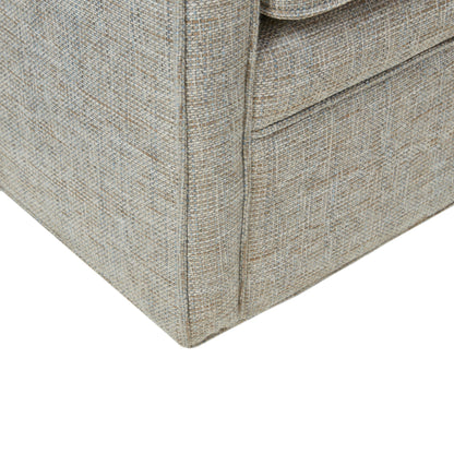 Madison Park Betty Upholstered Swivel Curved Armchair