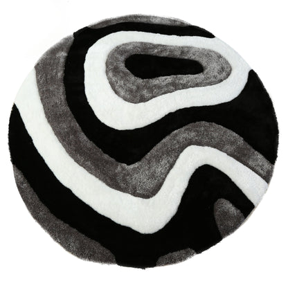 Mateos Shag Abstract Designed Area Rug
