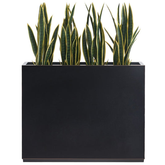 Metallic Heavy Planter for Outdoor Plants, 38Lx10Wx30H Inches Tall and Long Metal Divider Planter Box - 38x30x10