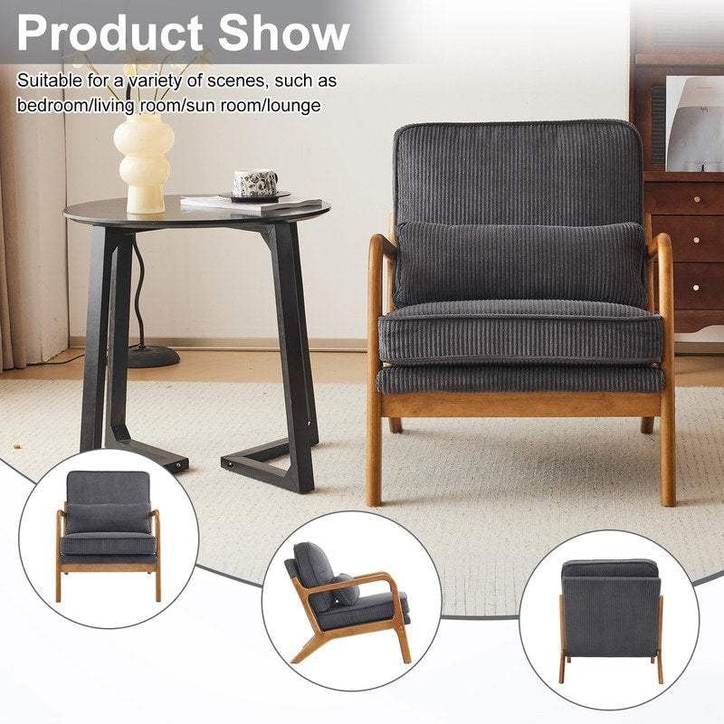 Mid Century Modern Upholstered Accent Chair