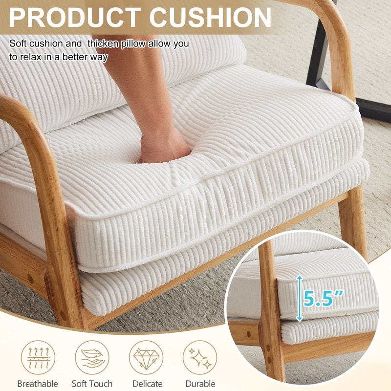 Mid Century Modern Upholstered Accent Chair