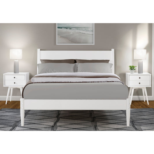 Mid-Century Panel Bed