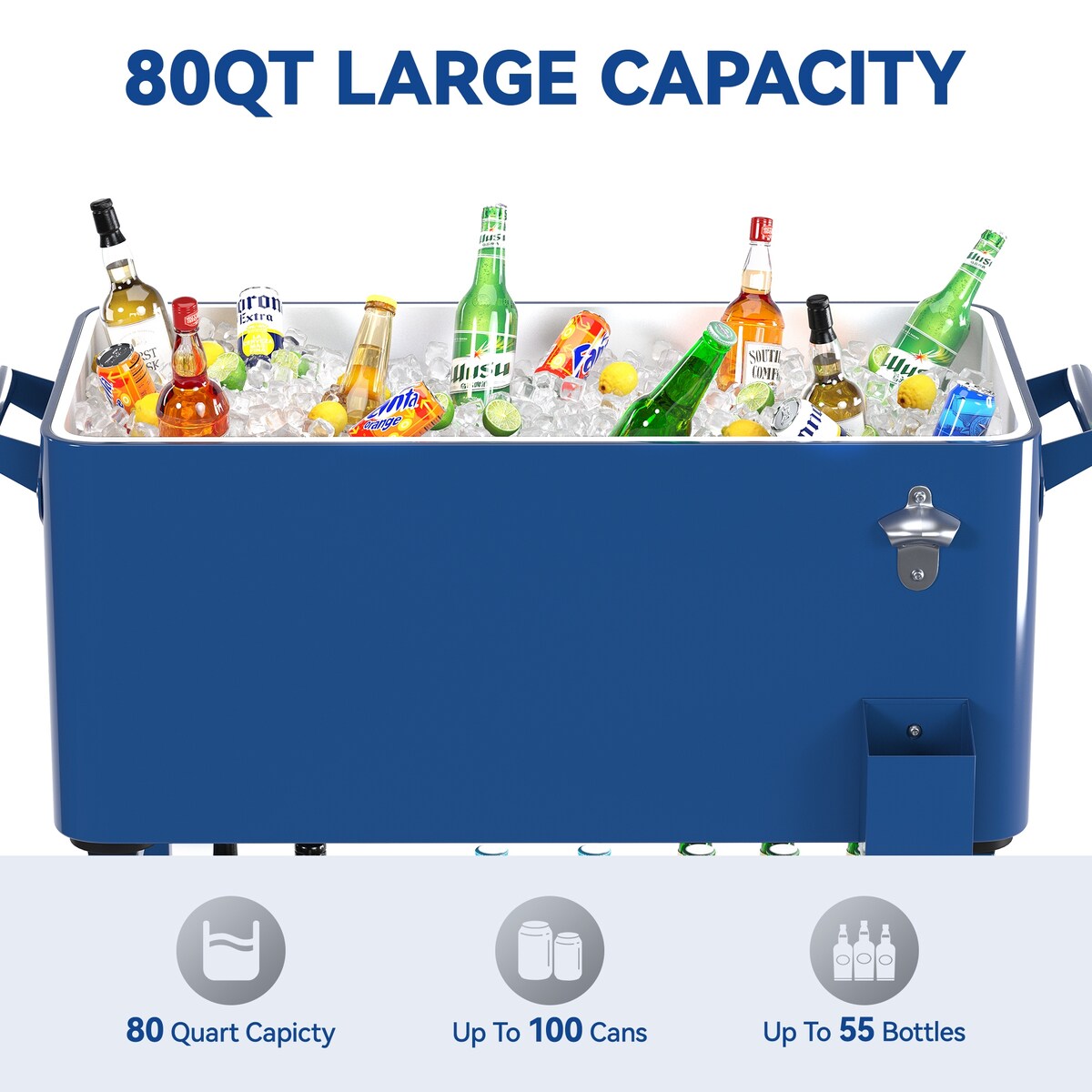 Moasis 80 Quart Rolling Cooler