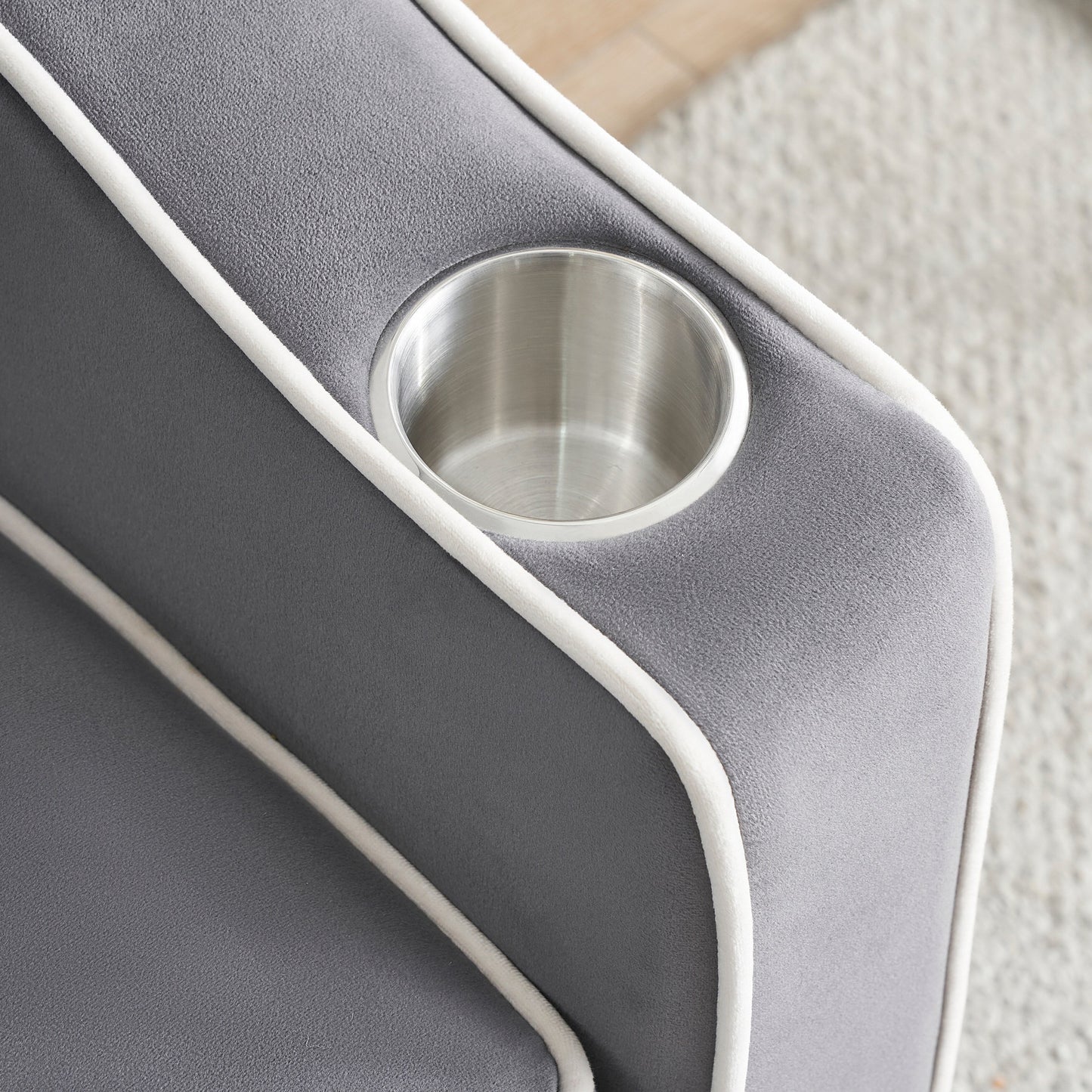 Modern 70.86 3 in 1 Single Convertible Sofa Bed with Adjustable Back and USB Charging Port for Living Room