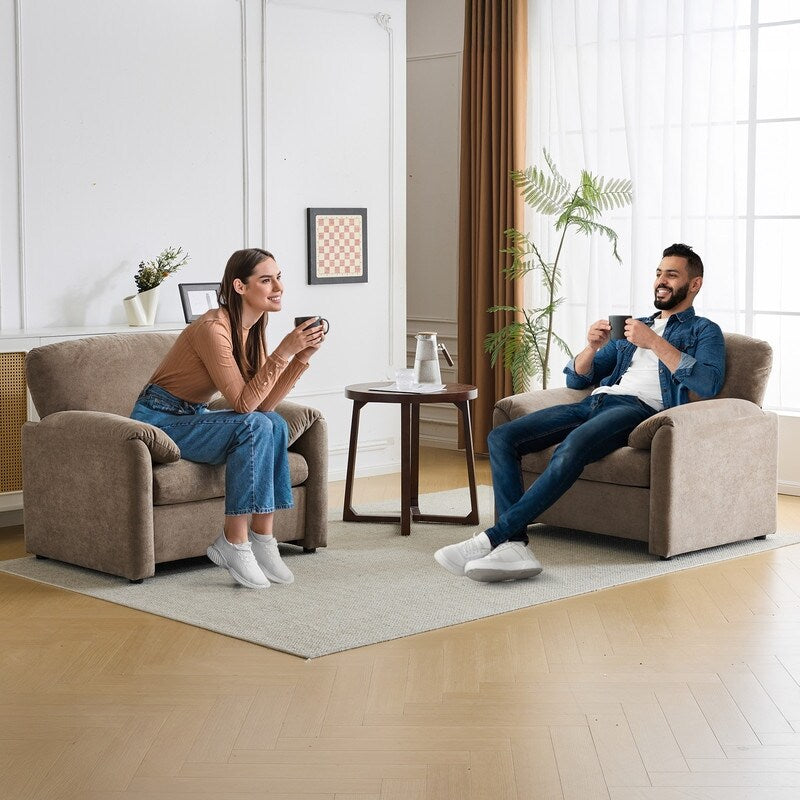 Modern Elephant Ears Armchair Accent Sofa Comfortable Seating for Living Room & Bedroom