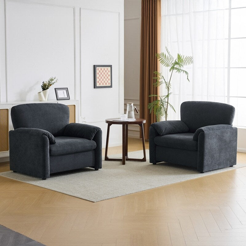 Modern Elephant Ears Armchair Accent Sofa Comfortable Seating for Living Room & Bedroom