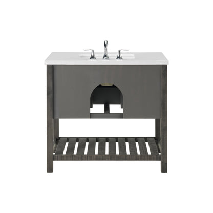Monterey 37 Farmhouse Single Bathroom Vanity with Top