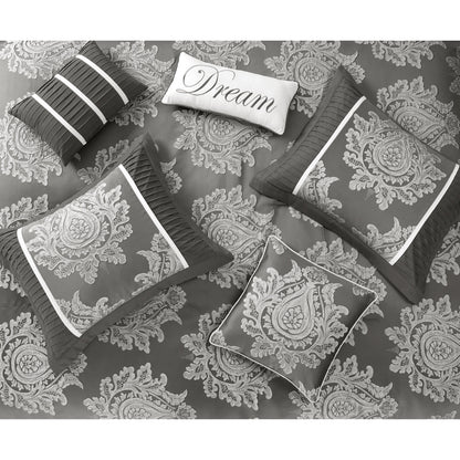 Nanshing Tiana 7 Piece Traditional Damask Comforter Set