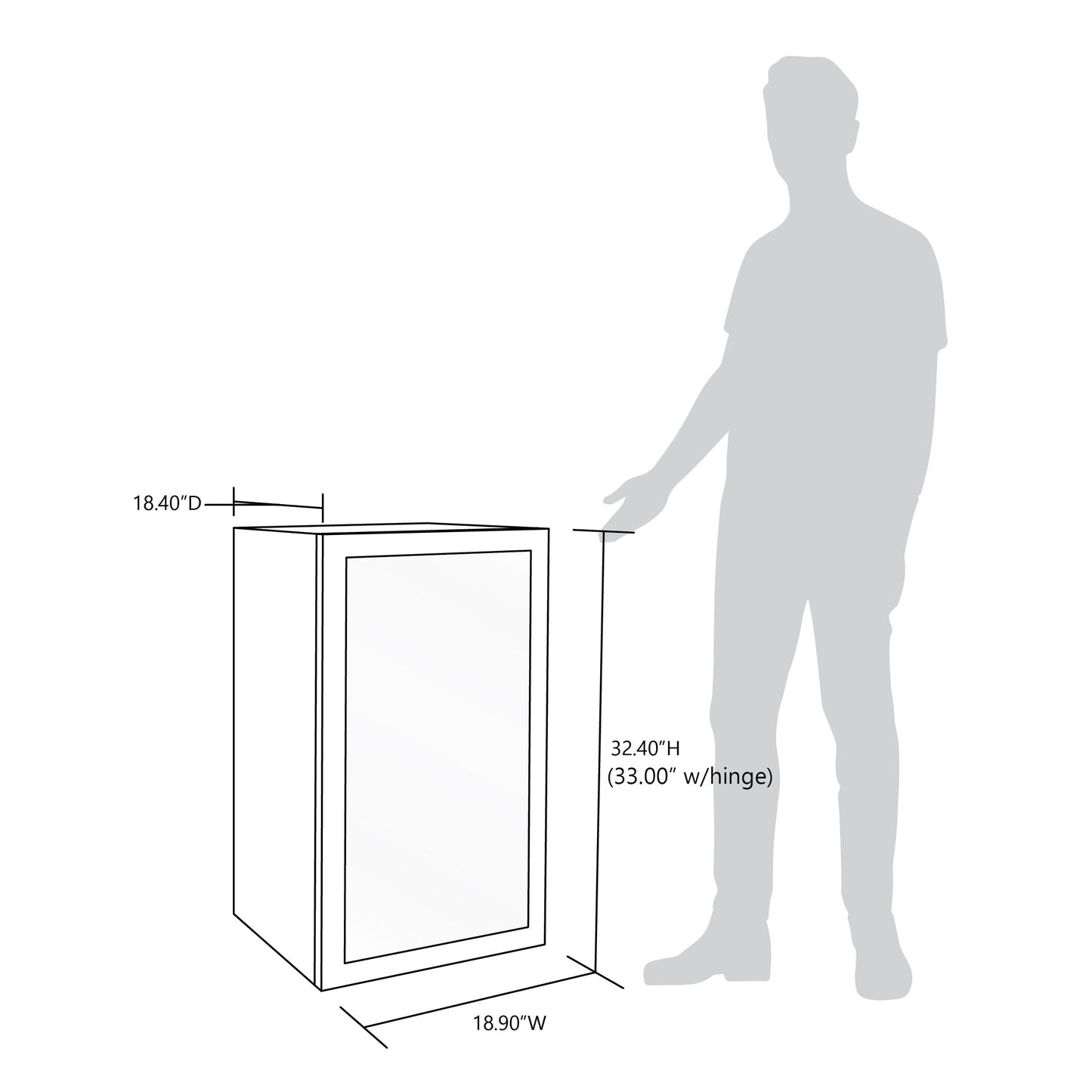 Newair 126-Can Capacity Beverage Refrigerator, Mini Fridge with Glass Door and Adjustable Shelves, Stainless Steel