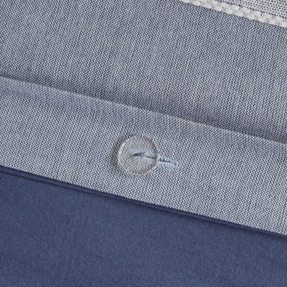 Noble Blue Cotton Oversized Comforter Set by Madison Park Signature