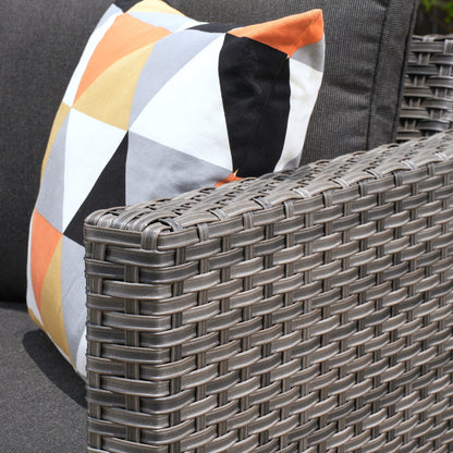 OVIOS 5-piece Patio Furniture Wicker Outdoor High-back Seating Set