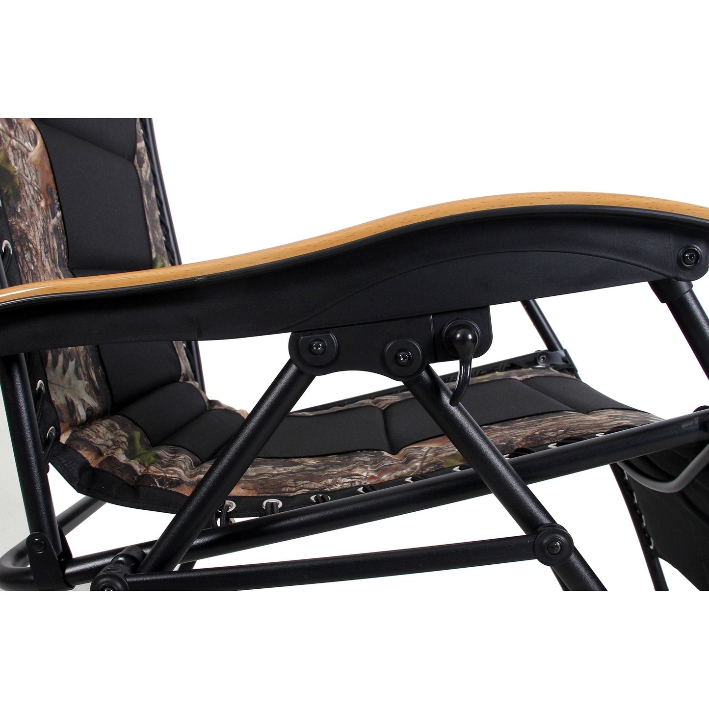 Oversize XL Padded Zero Gravity Lounge Chair Wider Armrest Adjustable Recliner with Cup Holder - N/A