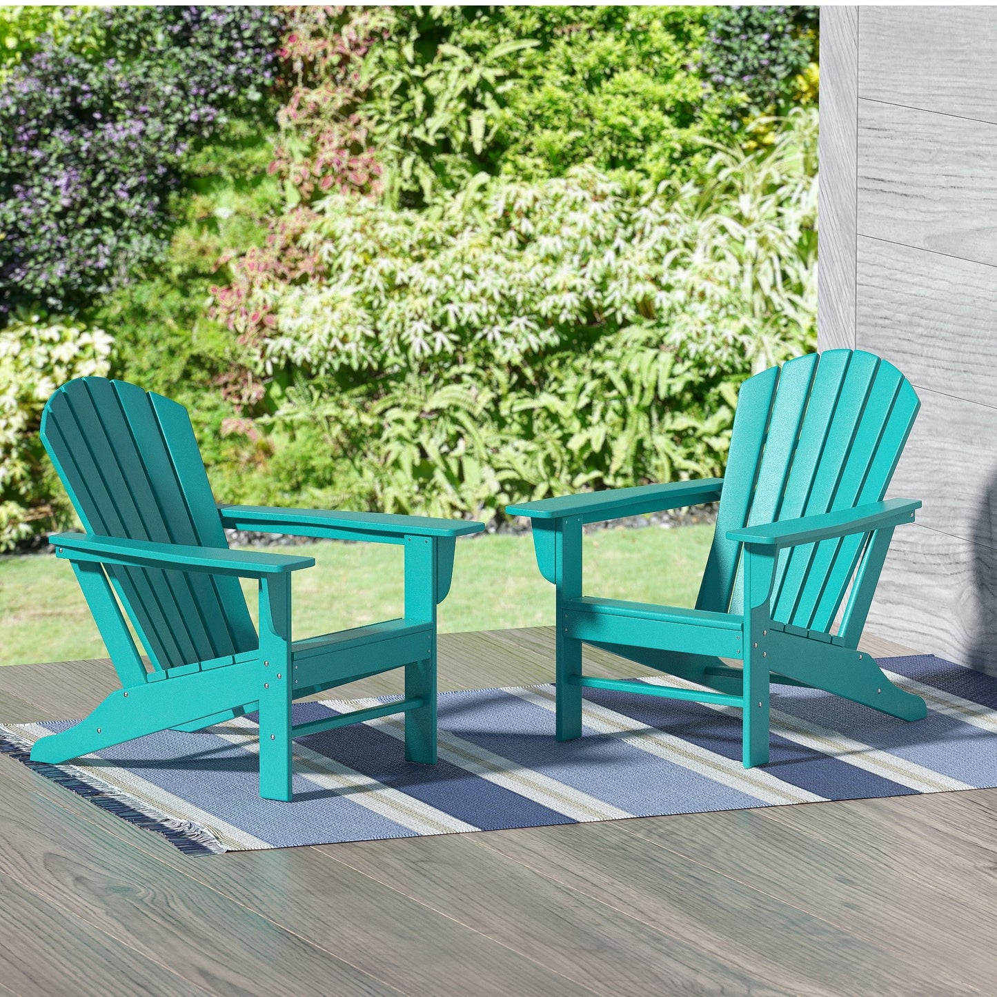 Polytrends Altura Outdoor Eco-Friendly All Weather Poly Patio Adirondack Chair (Set of 2)