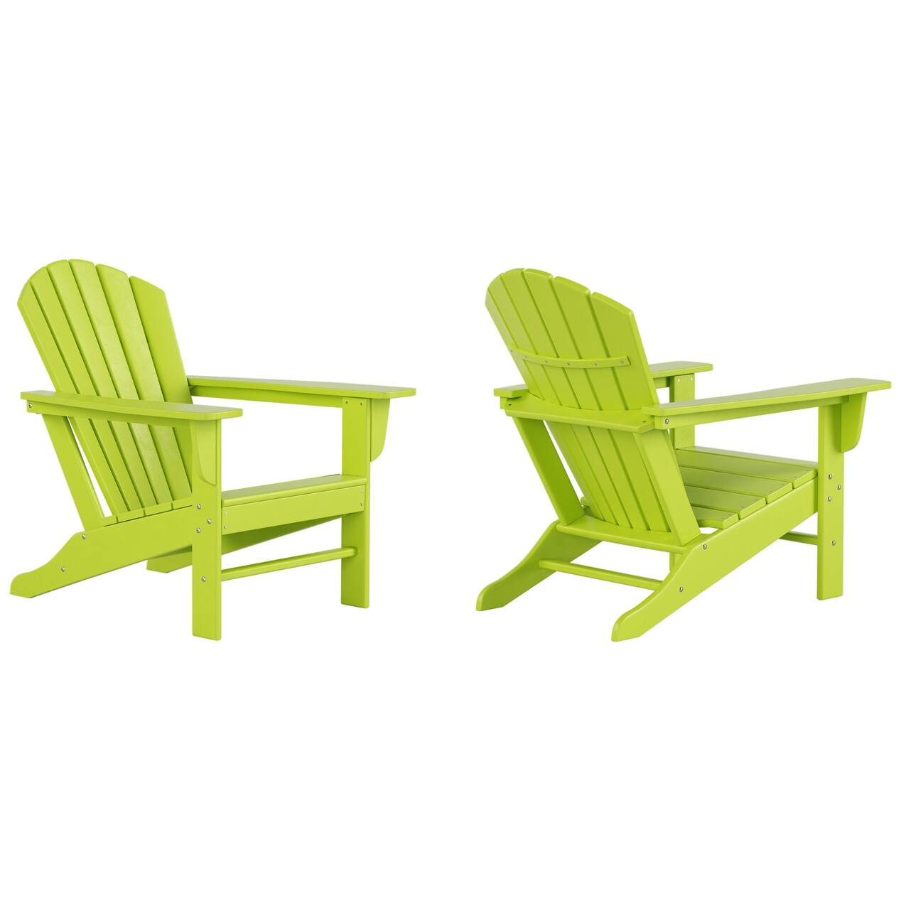 Polytrends Altura Outdoor Eco-Friendly All Weather Poly Patio Adirondack Chair (Set of 2)