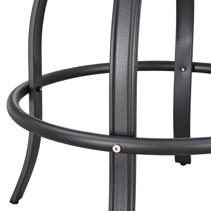 Patio Festival Outdoor Metal High Back Swivel Bar Chair (2-Pack)