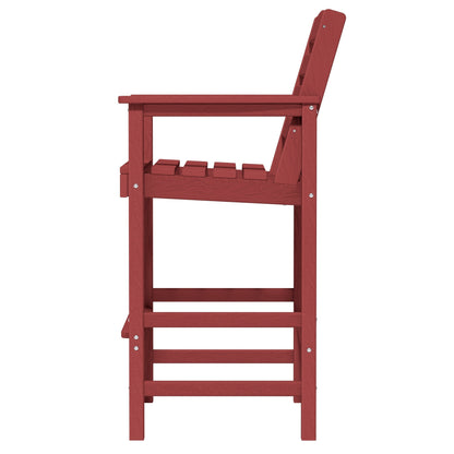 Plastic Tall adirondack Chair Set Of 3-Piece Patio Conversation Set