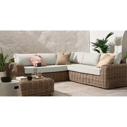 Poly & Bark Puglia Outdoor/Patio Corner Sectional Set with Coffee Table