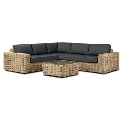 Poly & Bark Puglia Outdoor/Patio Corner Sectional Set with Coffee Table