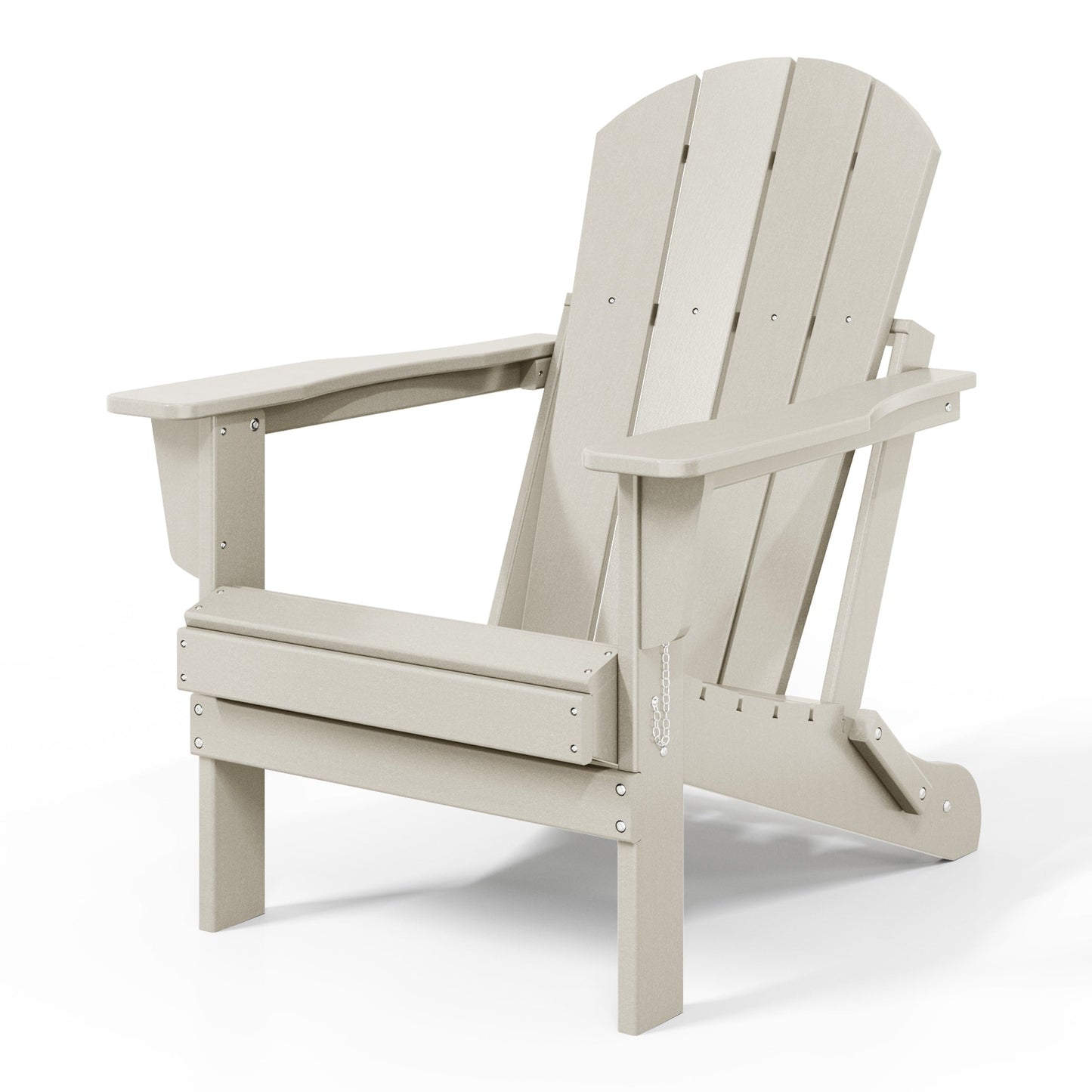 Polytrends Laguna Fade Resistant All Weather Outdoor Patio Folding Adirondack Chair