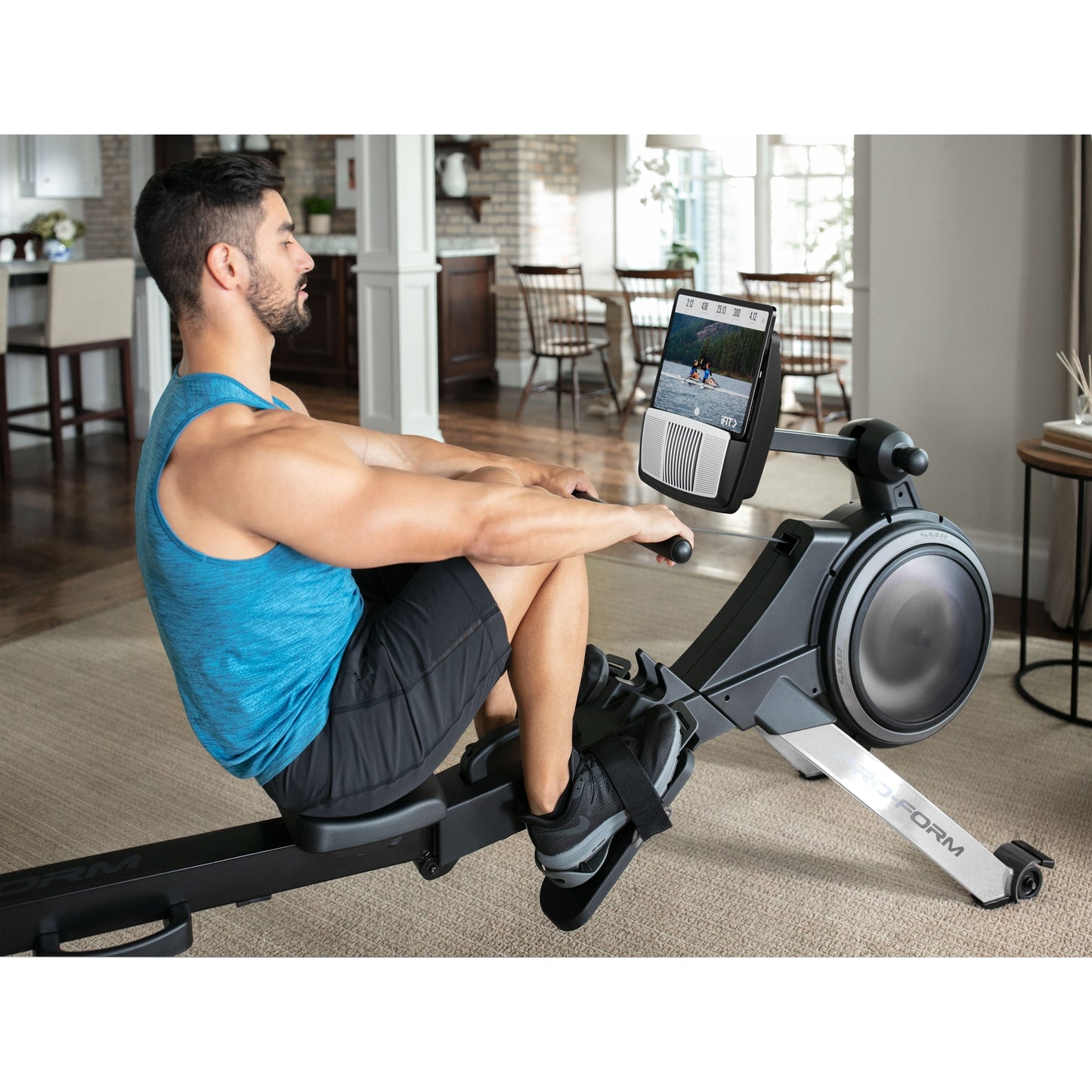 ProForm 750R; Rower with 5 Display, Built-In Tablet Holder and SpaceSaver Design