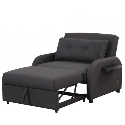 Pull Out Sofa Sleeper 3 in 1 with 2 Wing Table