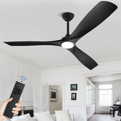 Remote Ceiling Fan with Lights Flush Mount