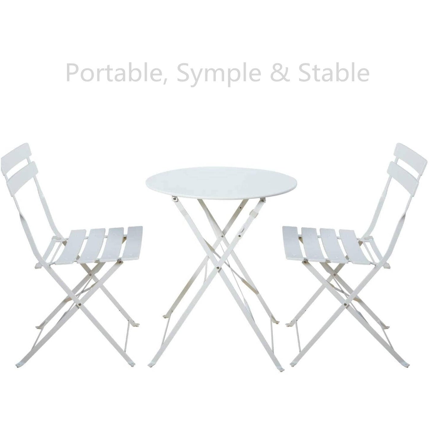 Round 2 Person - 23.6 Long Bistro Set