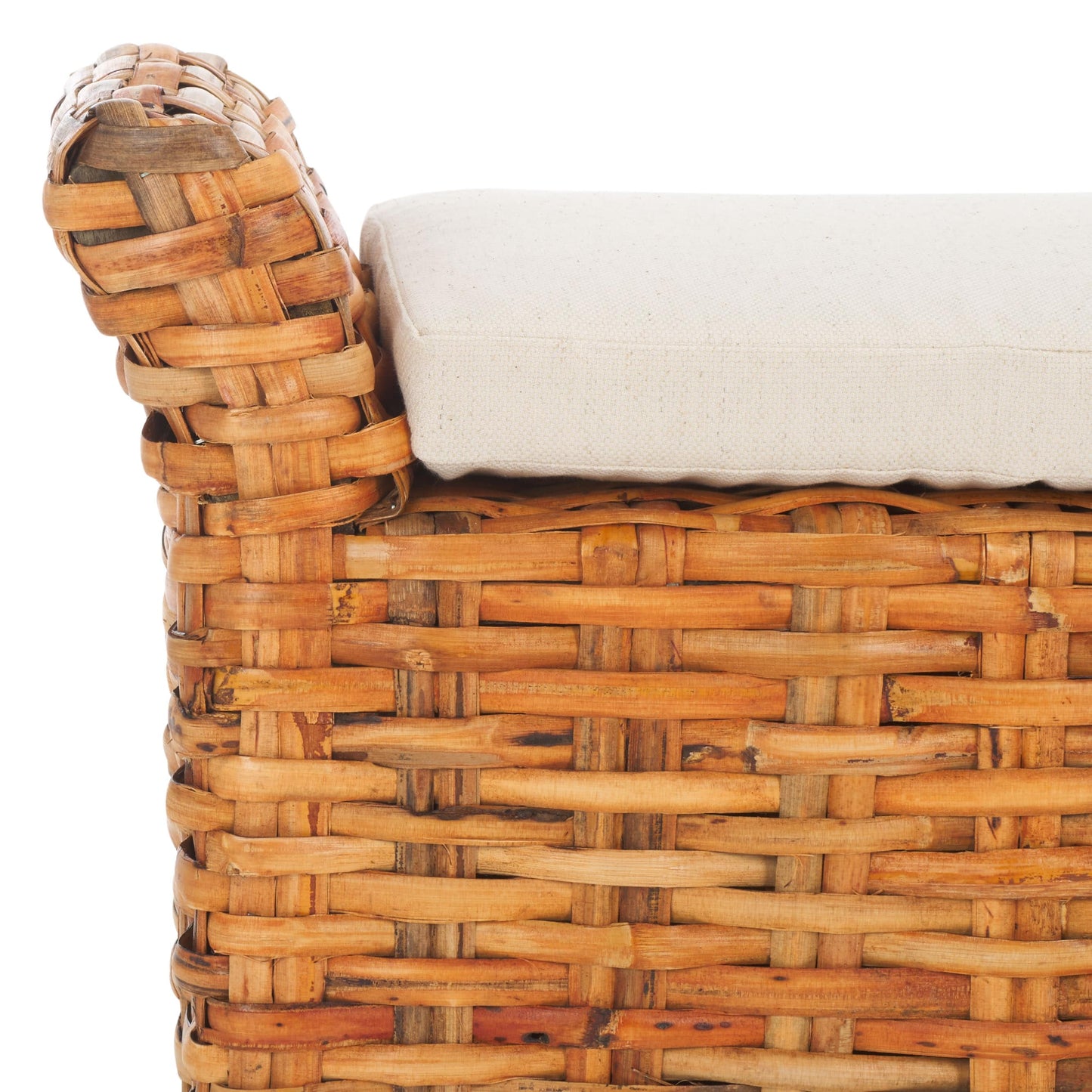 SAFAVIEH Danna Brown Bench - 43.9 x 14.8 x 21.1 - 44W x 15D x 21H