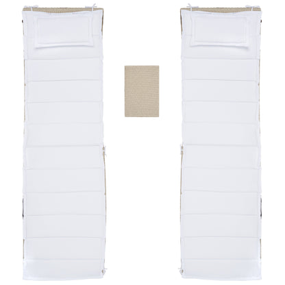 SAFAVIEH Outdoor Blaguna 3-Piece Sun Lounger Set - 83Wx20Dx24H