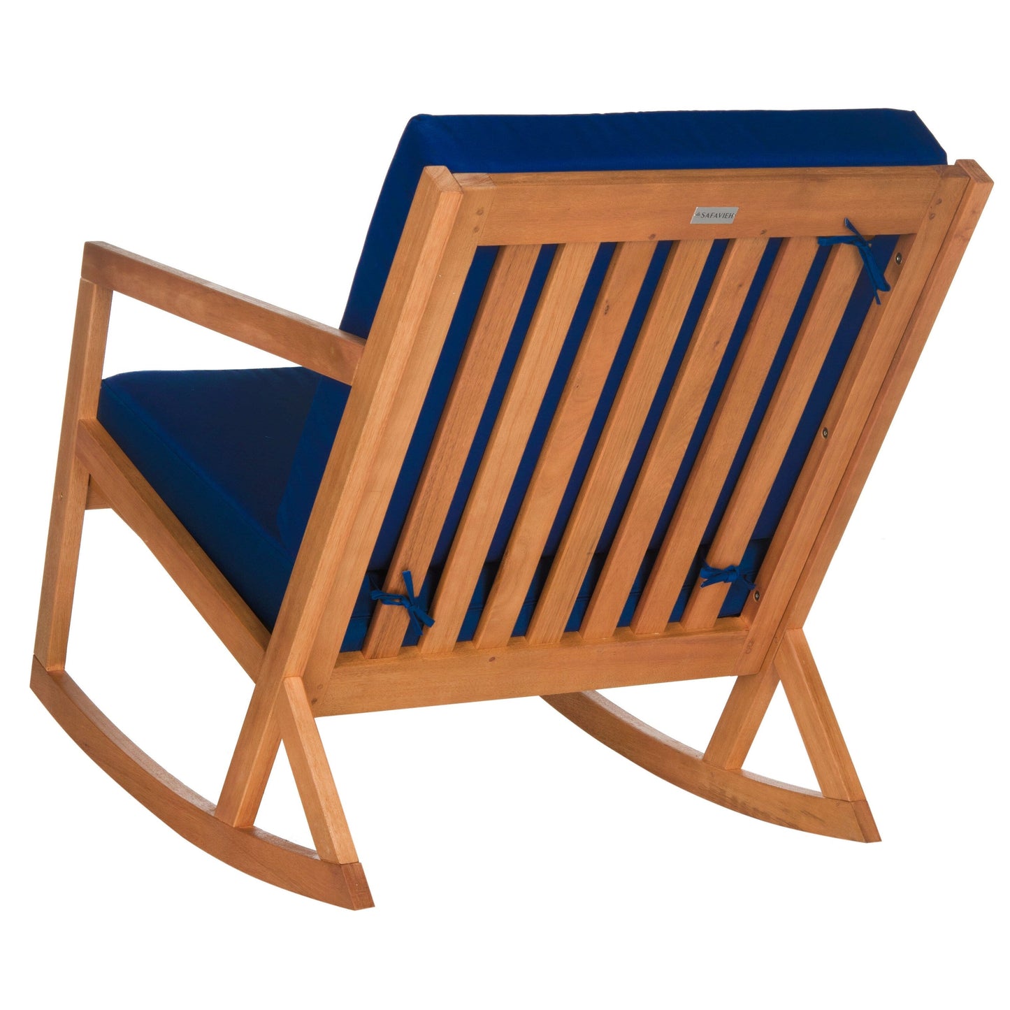 SAFAVIEH Outdoor Makaila Rocking Chair with Cushion - 26W x 31D x 38H