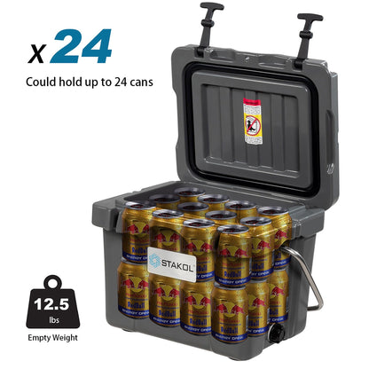 SKTAKOL 16 Quart Cooler Portable Ice Chest Leak-Proof 24 Cans Ice - See Details