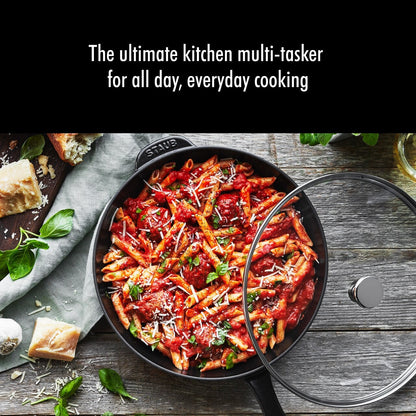 STAUB Cast Iron 2.9-qt Daily Pan with Glass Lid