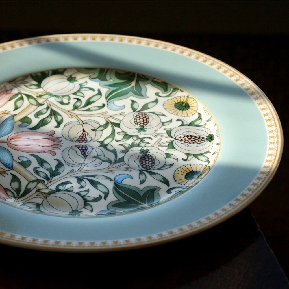 STP Goods Morris Garden Bone China Dinnerware Set of 24 for 6