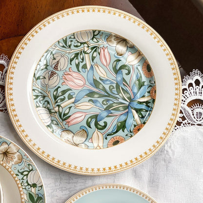 STP Goods Morris Garden Bone China Dinnerware Set of 24 for 6