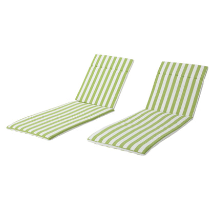 Salem Outdoor Cushion Set for Chaise Lounge - Cushions only (Set of 2) by Christopher Knight Home - 79.25L x 27.50W x 1.50H