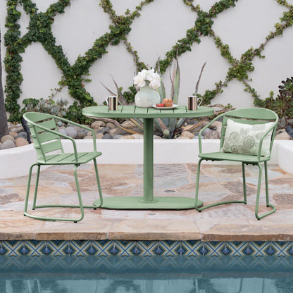 Santa Monica Outdoor 3-Piece Bistro Set by Christopher Knight Home