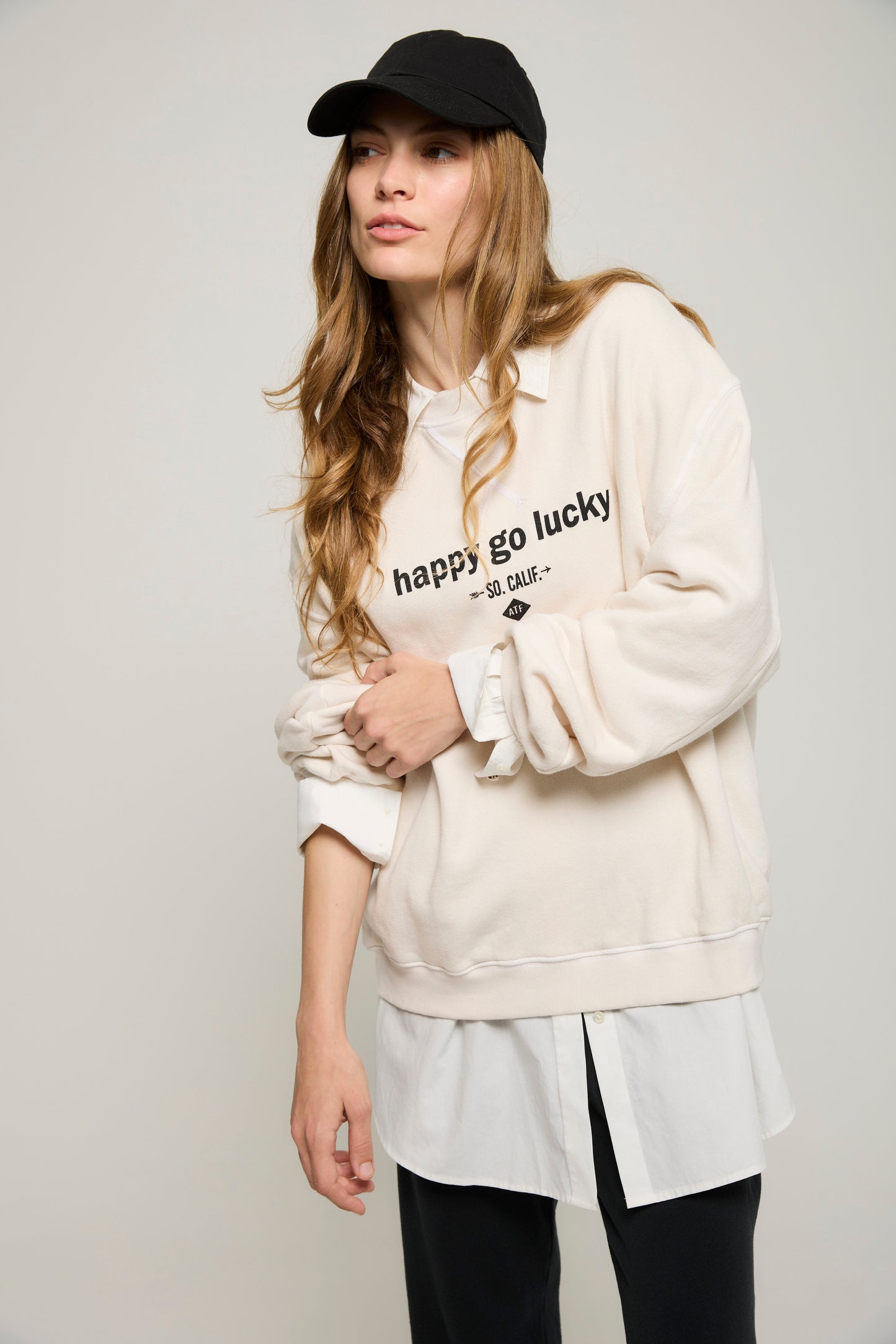 ATF Happy Go Lucky Boyfriend Sweatshirt