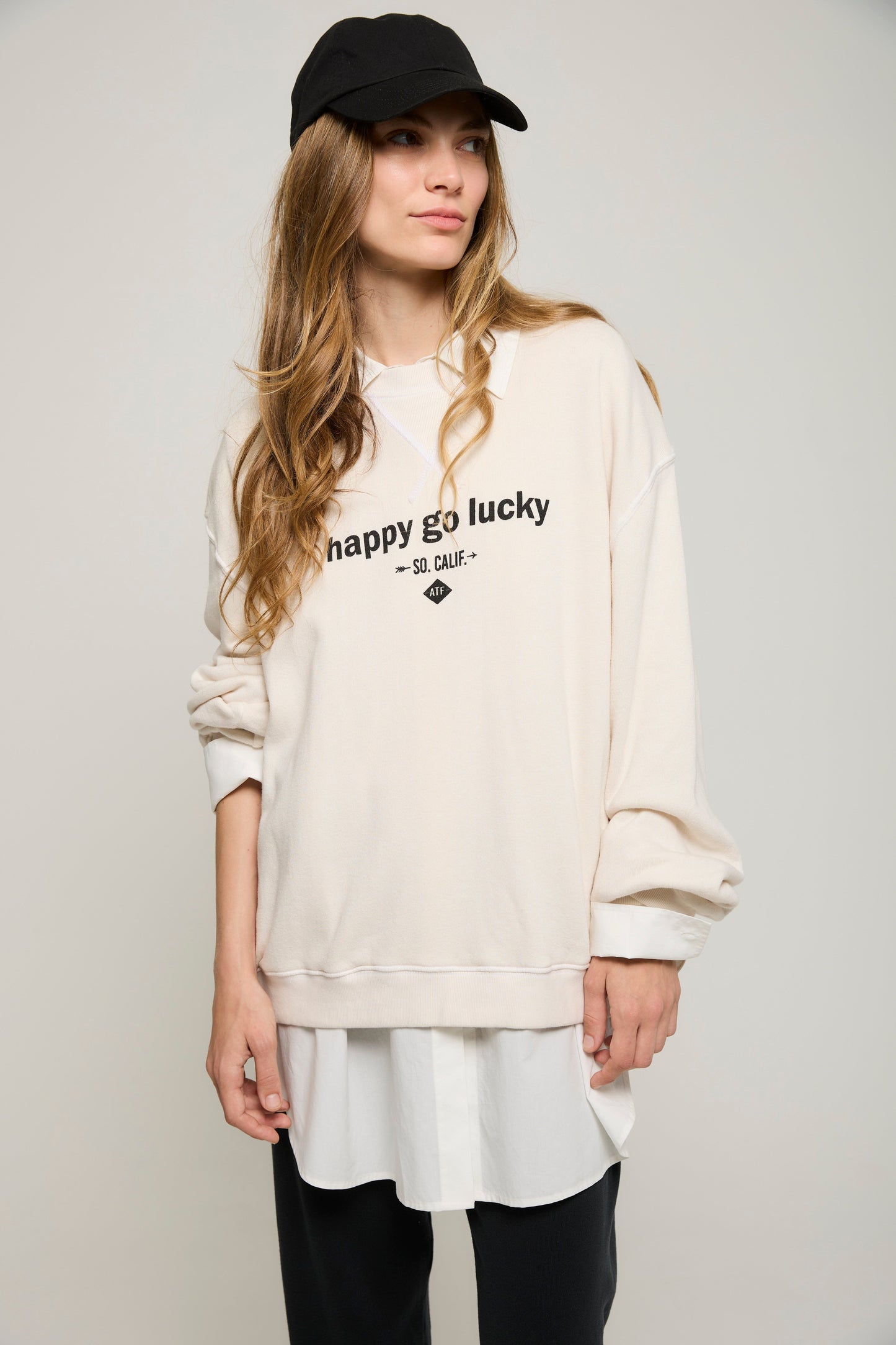 ATF Happy Go Lucky Boyfriend Sweatshirt