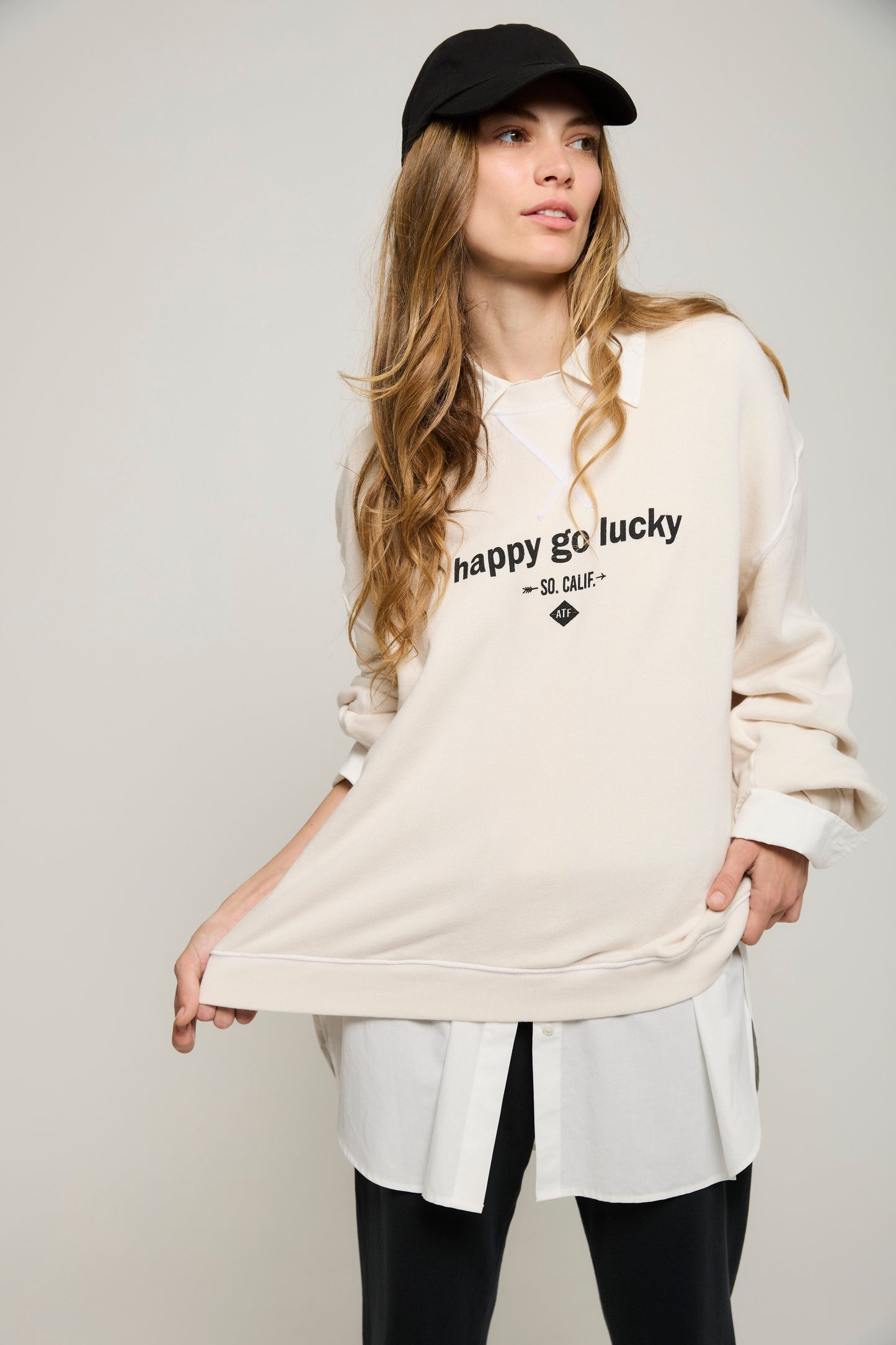 ATF Happy Go Lucky Boyfriend Sweatshirt