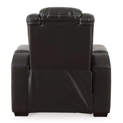 Signature Design by Ashley Party Time Black Power Recliner