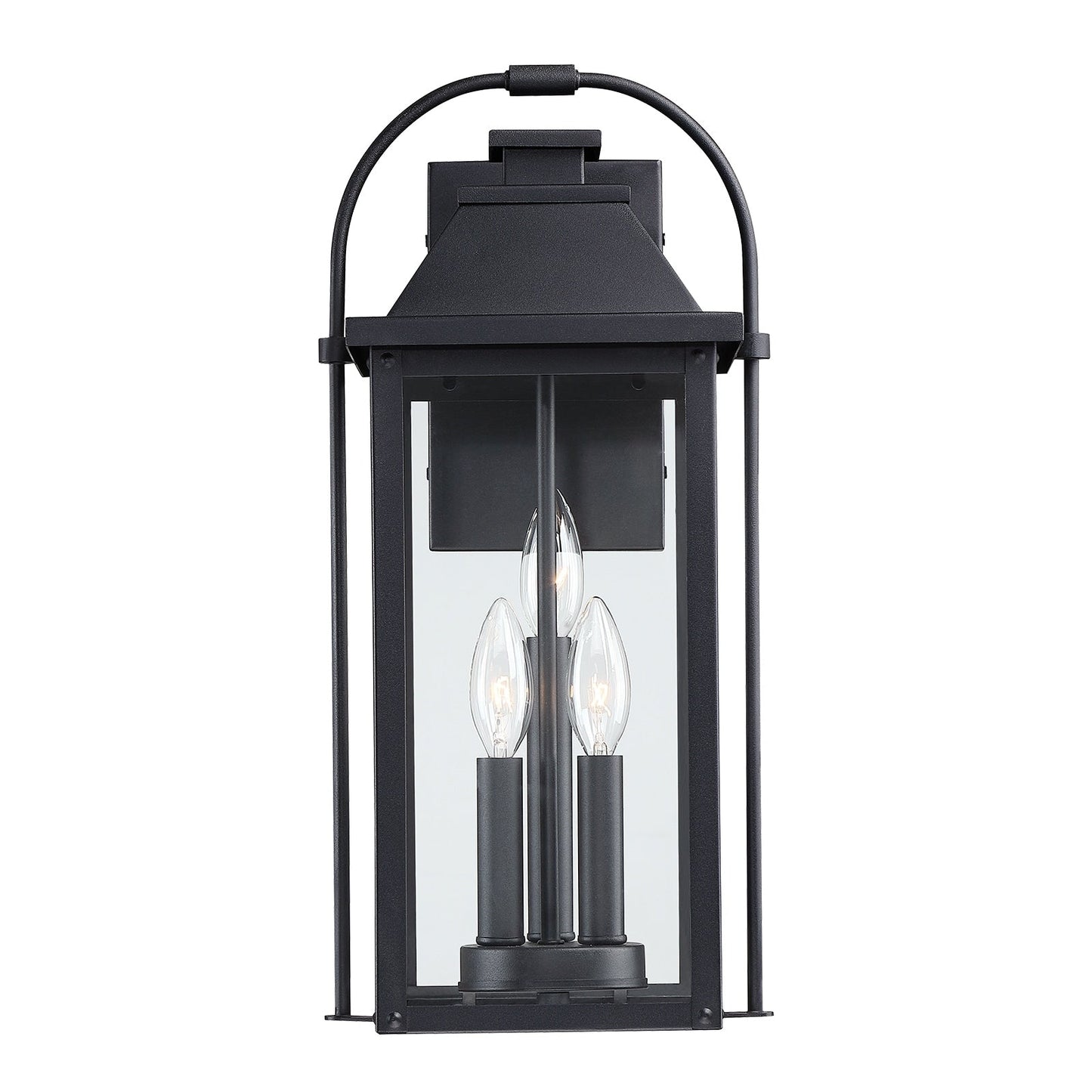 Brits Black Outdoor Wall Lantern Sconce Light