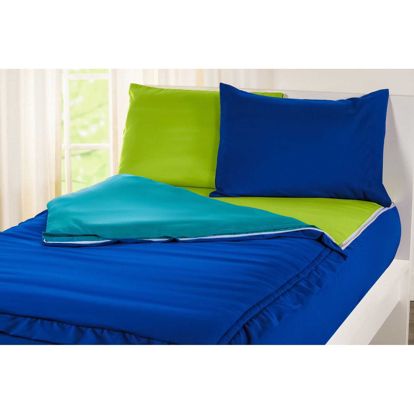 Siscovers Cobalt Blue Bunkie Deluxe Zipper Bedding Set