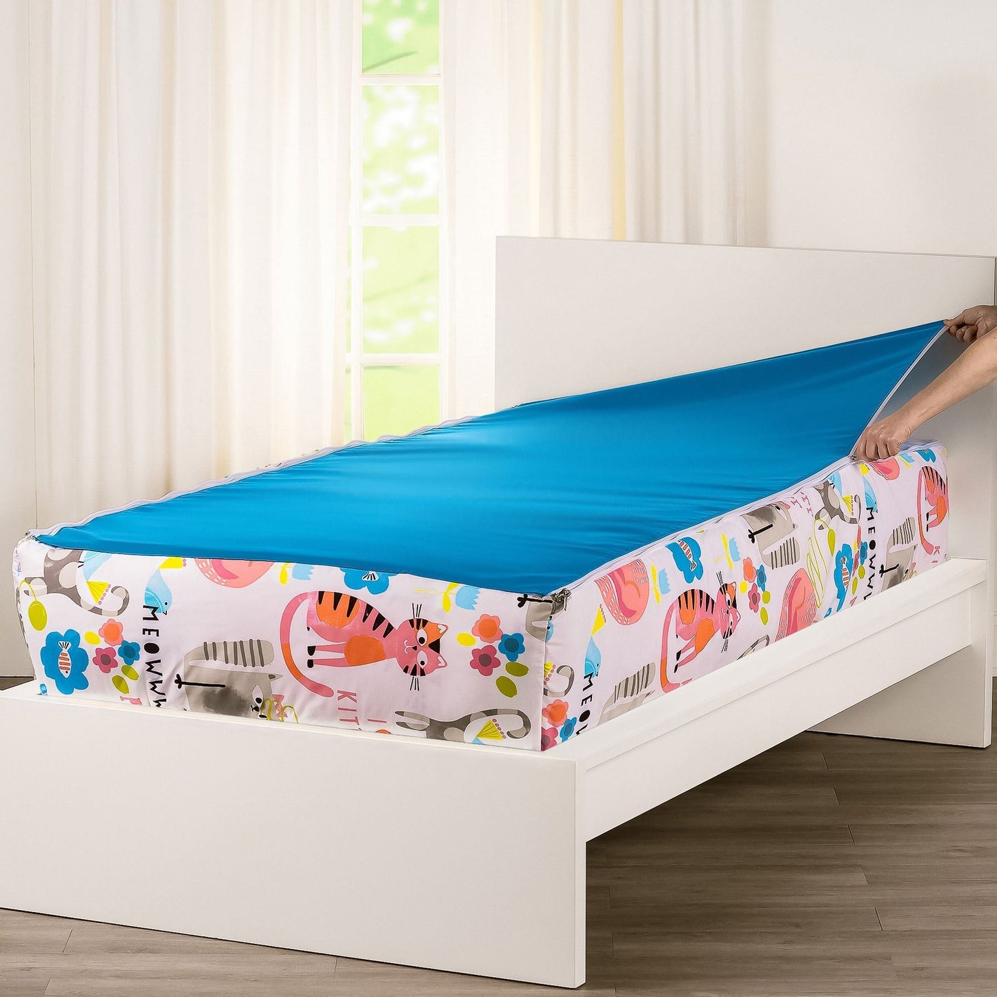 Siscovers I Heart Cats Bunkie Deluxe Zipper Bedding Set