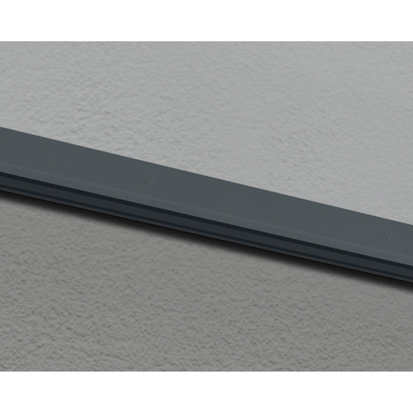 Sophia 3 ft. Grey Clear Door and Window Awning